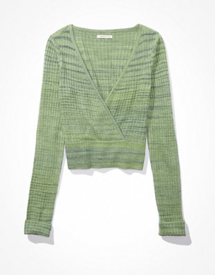 AE Wrap Front Sweater