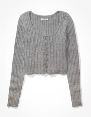 AE Button-Front Cardigan