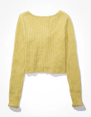AE Button-Front Cardigan
