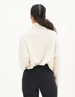 AE Long-Sleeve Mock Neck Sweater