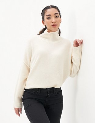 AE Long-Sleeve Mock Neck Sweater