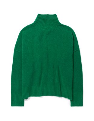 AE Long-Sleeve Mock Neck Sweater