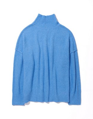 AE Long-Sleeve Mock Neck Sweater