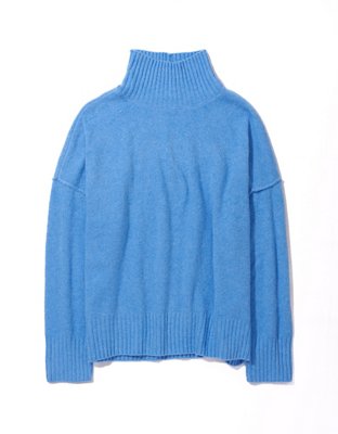 AE Long-Sleeve Mock Neck Sweater