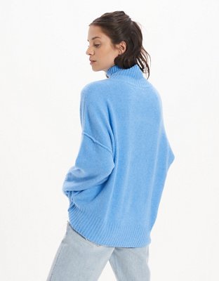 AE Long-Sleeve Mock Neck Sweater