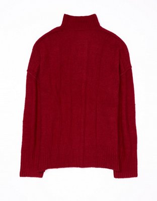 AE Long-Sleeve Mock Neck Sweater