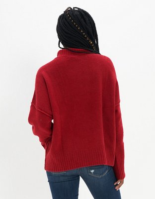 AE Long-Sleeve Mock Neck Sweater