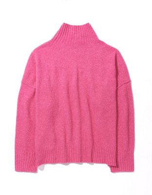 AE Long-Sleeve Mock Neck Sweater