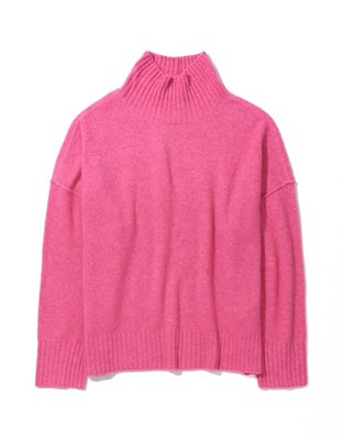 AE Long-Sleeve Mock Neck Sweater