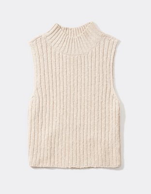 AE Mock Neck Sweater Tank Top