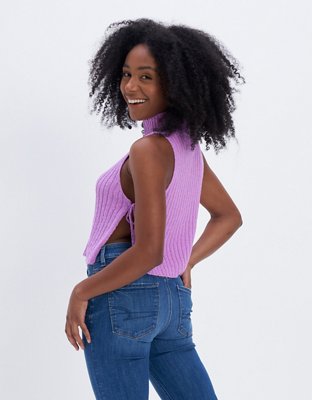AE Mock Neck Sweater Tank Top