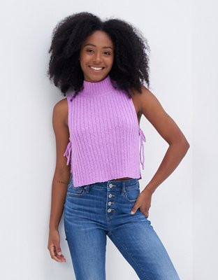 AE Mock Neck Sweater Tank Top