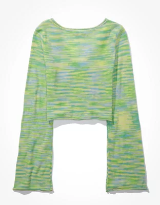AE Bell Sleeve Ring-Front Sweater