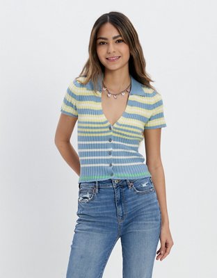 AE Button-Front Cardigan