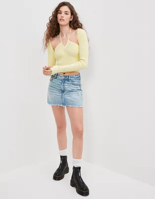 AE OnePiece Halter Tank + Shrug Set