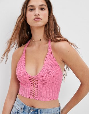 AE x The Summer I Turned Pretty Cropped Lace-Up Corset Top