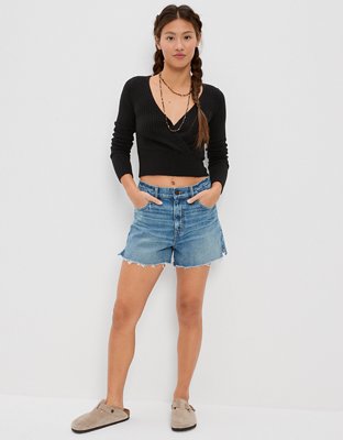 Женские свитеры American Eagle AE Wrap Front Sweater — фото 4