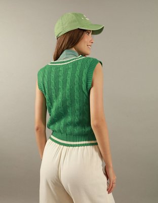 AE V-Neck Cable Vest