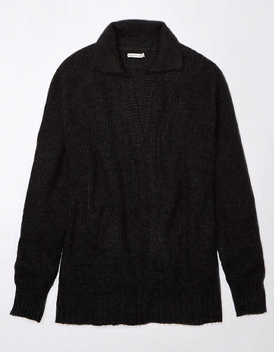 AE Whoa So Soft Oversized Collared Sweater