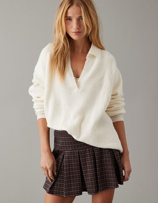 Collared sweater best sale