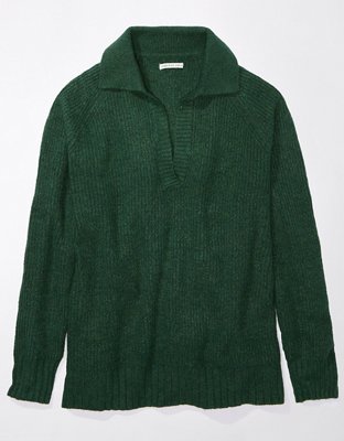 AE Whoa So Soft Oversized Collared Sweater