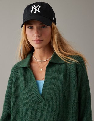 Ae Women's Whoa So Cozy Waffle V-Neck Sweater