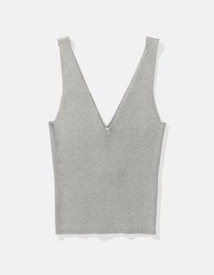 AE Ribbed Sweater Tank Top