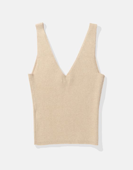AE Ribbed Sweater Tank Top