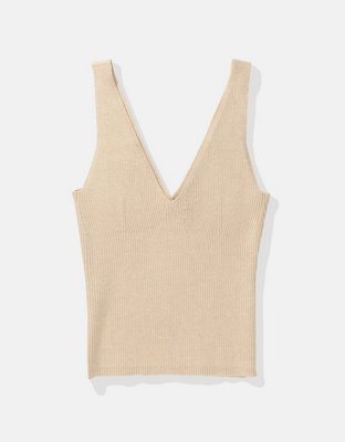 AE Ribbed Sweater Tank Top