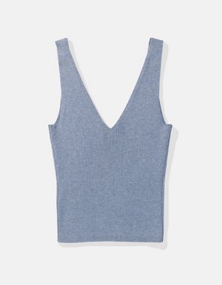 AE Ribbed Sweater Tank Top