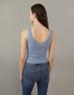 AE Ribbed Sweater Tank Top