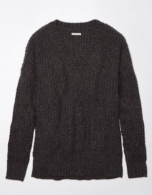 Lucky Brand Womens Pullover Sweater Knitted V Neck Long Sleeve