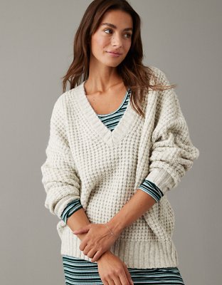 Aerie Oversized V-Neck Sweater