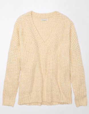 American eagle hotsell waffle knit sweater