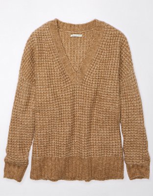 Waffle-knit Sweater