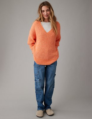 Aerie Oversized V-Neck Sweater