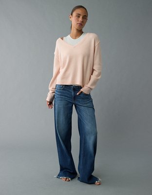 Женские свитеры American Eagle AE Whoa So Soft V-Neck Sweater — фото 5