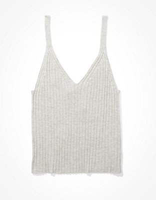 AE Cable Knit Sweater Tank Top