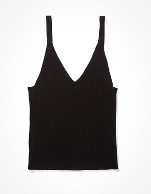 AE Cable Knit Sweater Tank Top