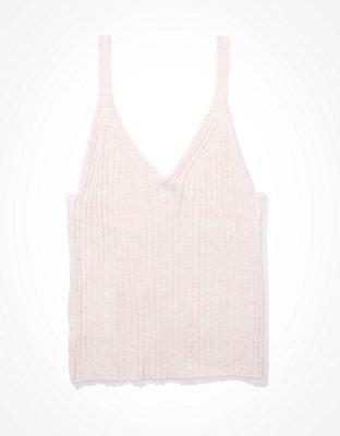 AE Cable Knit Sweater Tank Top