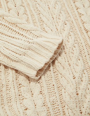 Женские свитеры American Eagle AE Cable Knit V-Neck Sweater — фото 5