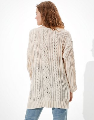 Женские свитеры American Eagle AE Cable Knit V-Neck Sweater — фото 2
