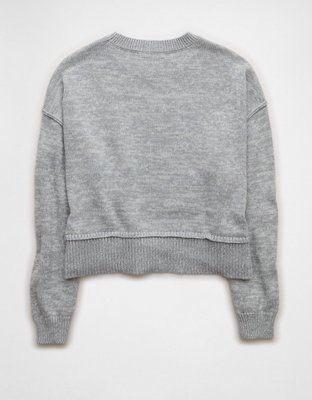 AE Oklahoma Sooners Cropped Sweater | American Eagle