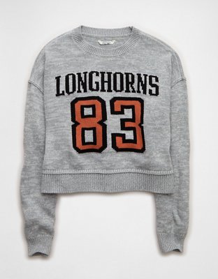 AE Texas Longhorns Cropped Sweater