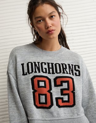 AE Texas Longhorns Cropped Sweater