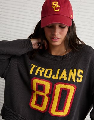 AE USC Trojans Cropped Sweater