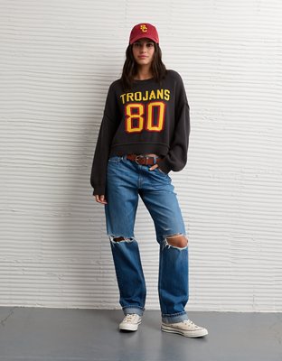 AE USC Trojans Cropped Sweater