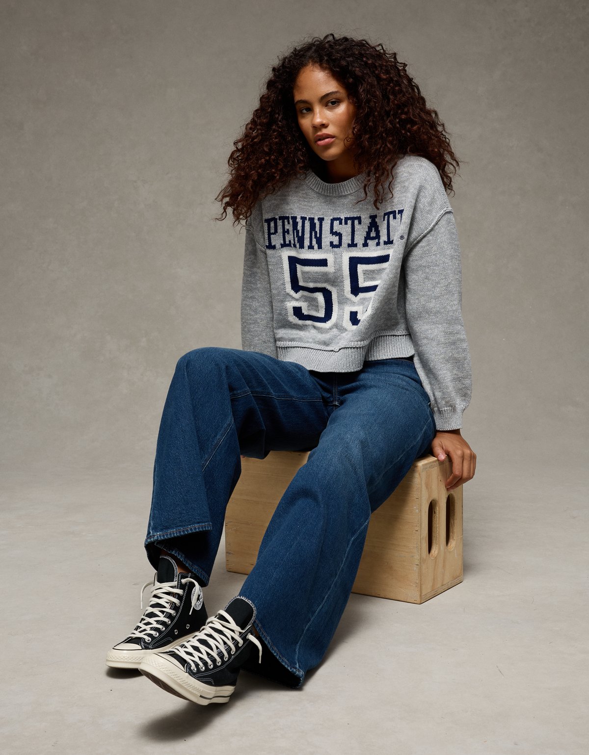 AE Penn State Nittany Lions Cropped Sweater - image 5