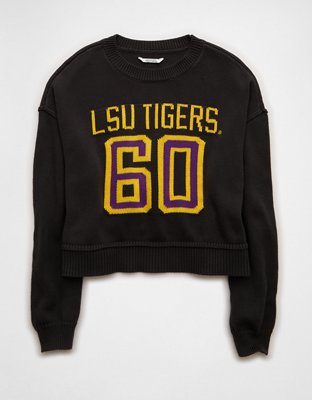 AE LSU Tigers Cropped Sweater