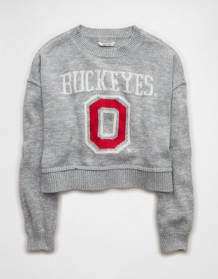 AE Ohio State Buckeyes Cropped Sweater